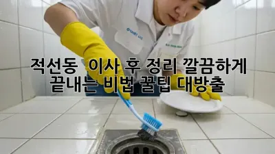 적선동 🏡 이사 후 정리, 깔끔하게 끝내는 비법! 꿀팁 대방출 ✨